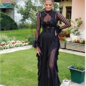 Hand Made Designer Black Dress